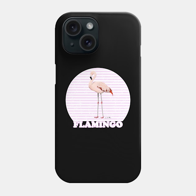 Flamingo Bird Watching Birding Ornithologist Gift Phone Case by jzbirds