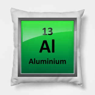 Aluminium Periodic Table Element Symbol Pillow