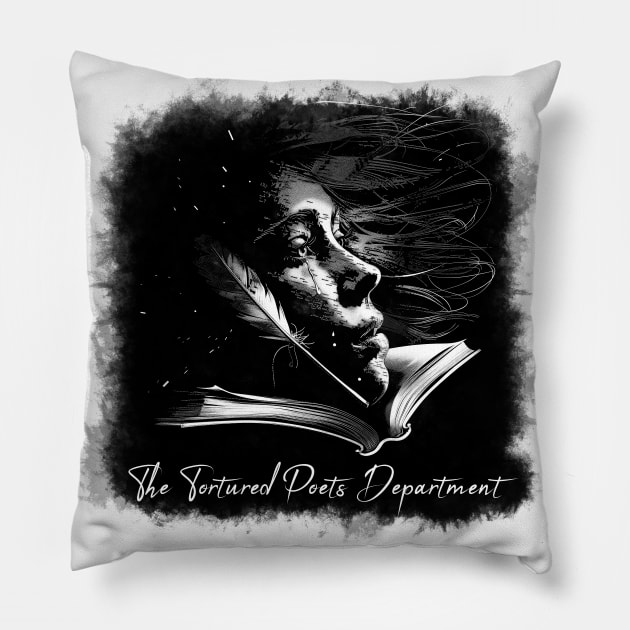 the tortured poets department Pillow by Mephisto696
