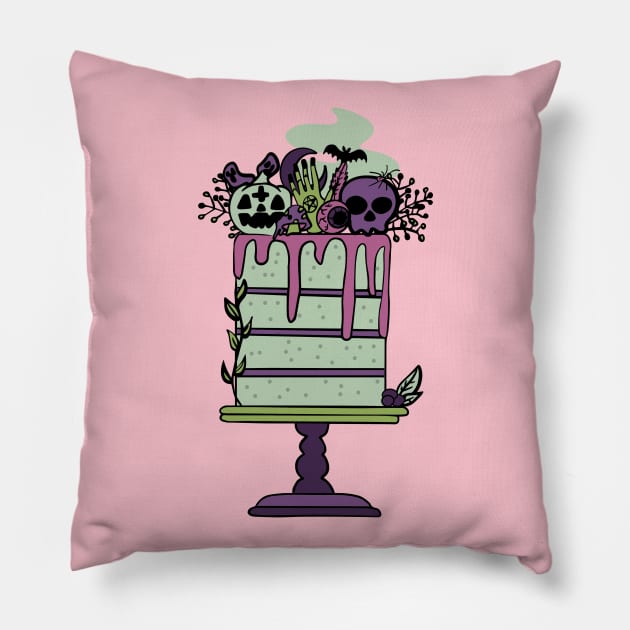 Spooky Cake Pillow by BasicBeach