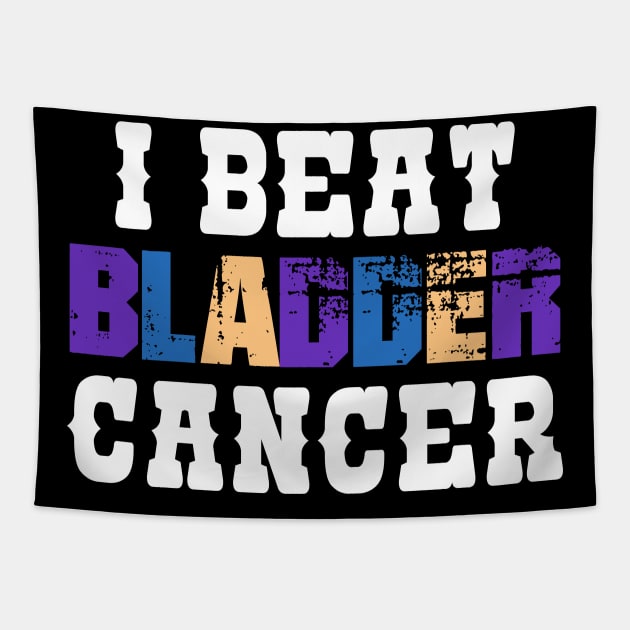 I Beat Bladder Cancer Tapestry by zeedot