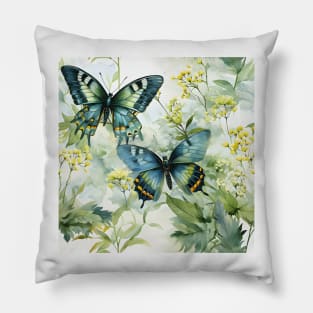 Butterflies Watercolor 12 - Pipervine Swallowtail Pillow