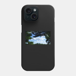 Cloud Art: Photography Sky & Pine Trees, Nature Phone Case