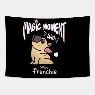 French bulldog yoga pose and fart magic moment Tapestry