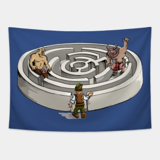 Minotaur Maze Tapestry