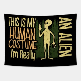 Alien Believer Tapestry