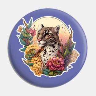 Clouded Leopard Pin