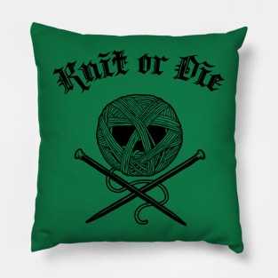 Knit or Die Pillow