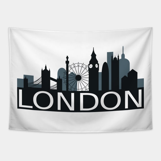 London Skyline Tapestry by FelippaFelder