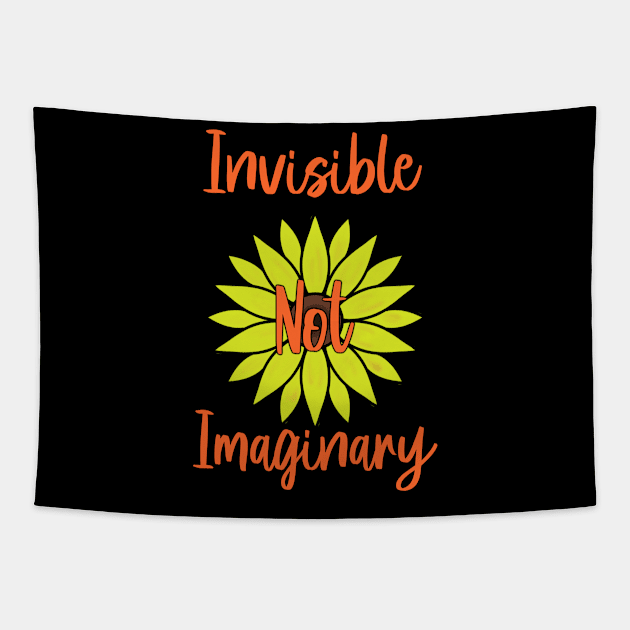 Invisible Not Imaginary Sunflower Tapestry by Idanitee