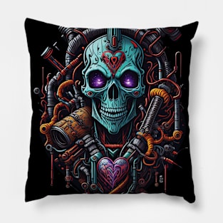 Cyborg Hearts Pillow