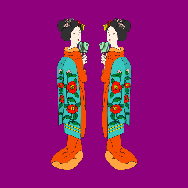 Twin Geisha by lamaisondulapino