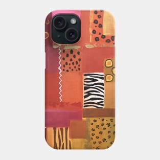 African safari quilt Phone Case