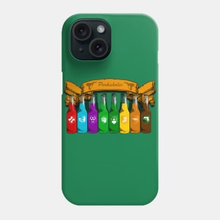 Zombie Perks Top Shelf Perkaholic on Emerald Green Phone Case