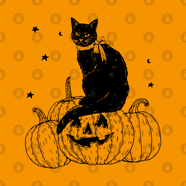 Pumpkin Cat Black by machmigo