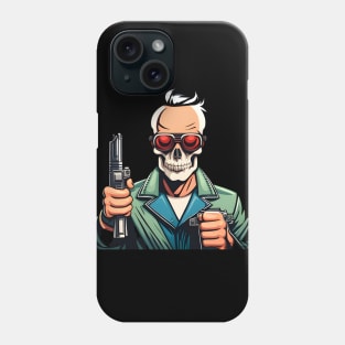 Skull With Gun Phone Case