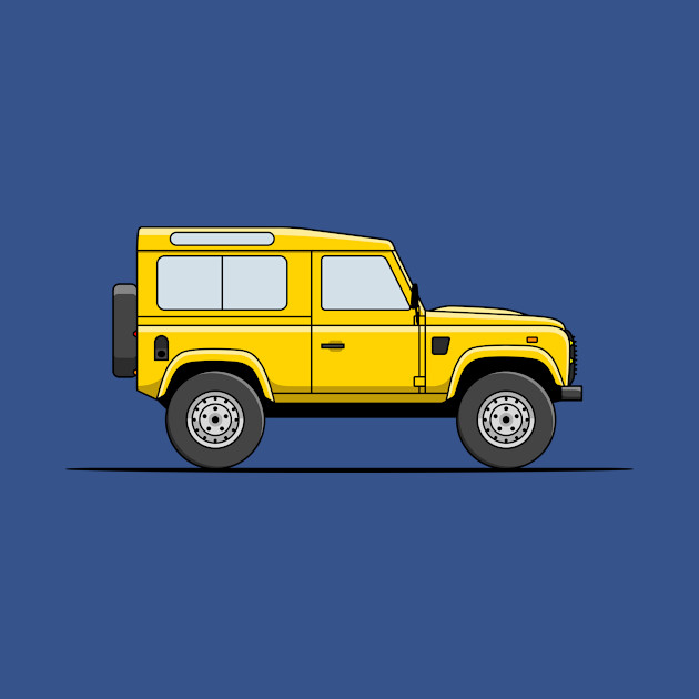 Disover Land Rover Defender - Yellow - Land Rover Defender - T-Shirt