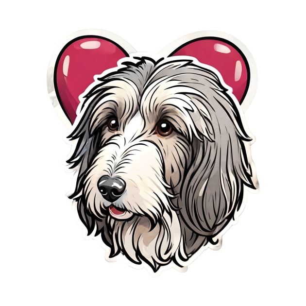 Cute Bearded Collie Love by vanityvibes