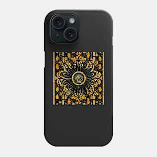 Art Deco design - peacock noir VI Phone Case