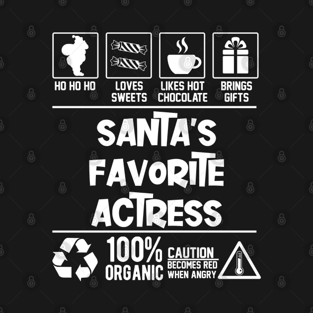 santas favorite actress Christmas by Graficof