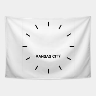 KANSAS CITY Time Zone Wall clock Tapestry