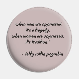 Women - opressed Pin