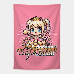 Popcorn Lover and Princess of Popcorns Tapestry