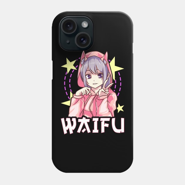 Waifu Anime Girl Japanese Cute Manga Kawaii Senpai Phone Case by theperfectpresents