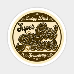 Girl Vintage Energy Drink Magnet