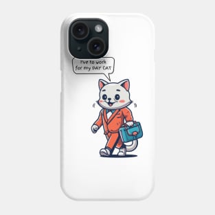 Funny Cat Working Phone Case