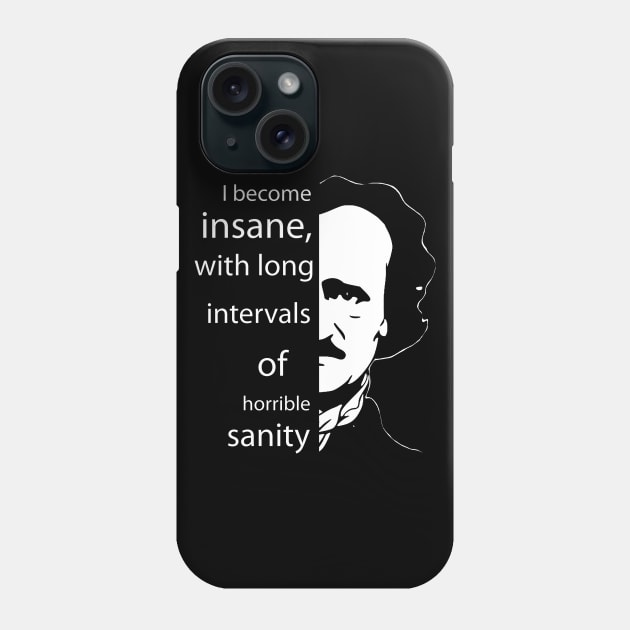 Edgar Allan Poe Phone Case by valentinahramov