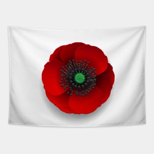 Remberance Day Poppy Flower Tapestry