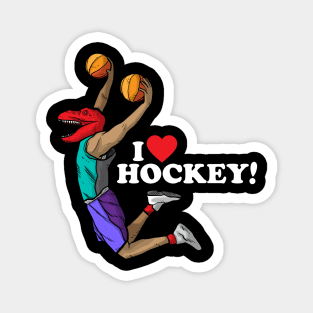 I Heart Hockey Magnet