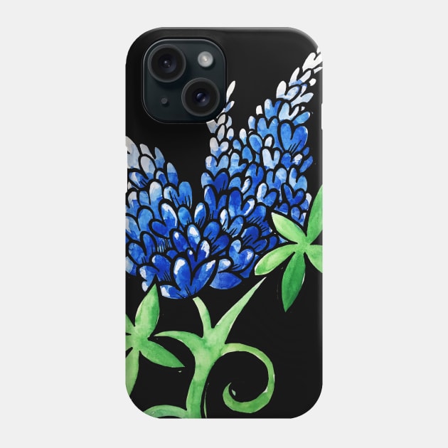 Texas Bluebonnets Phone Case by bubbsnugg