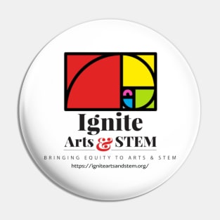 Ignite Arts & STEM Square Logo Pin