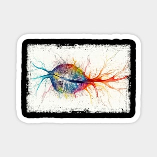 Abstract Human nerve cell Magnet