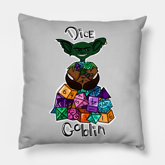 Dice Goblin Pillow by Custom Baubles & Designs