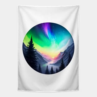 Northern Lights - Winter - Natural Beauty - Christmas Tapestry