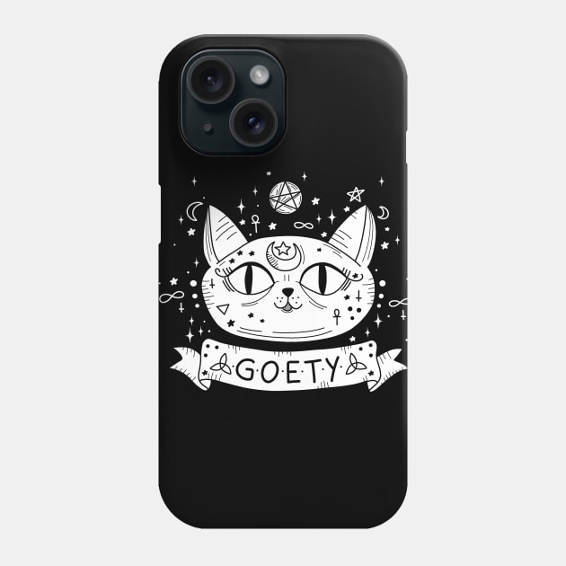 Gothic cat Phone Case by valentinahramov