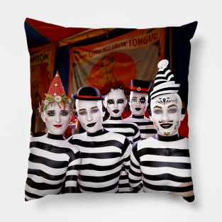 Mimes At The Circus Pillow