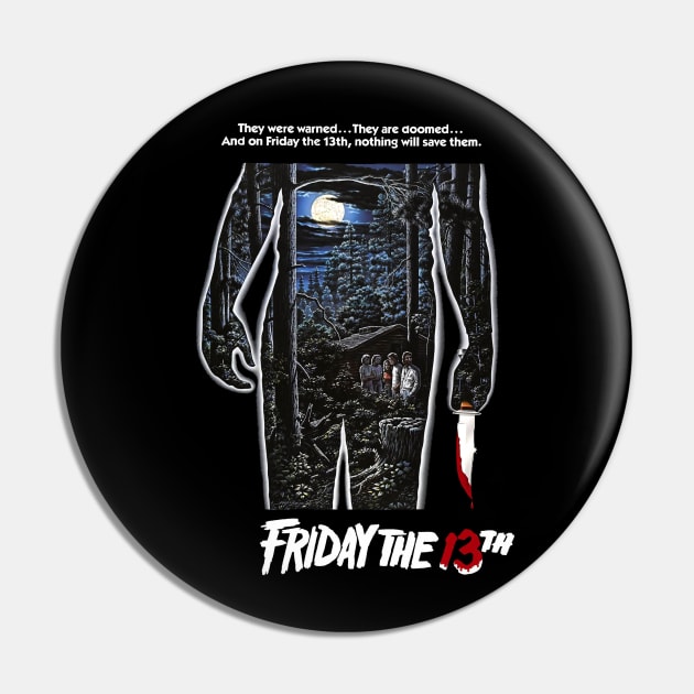 Friday the 13th Poster Pin by pizowell