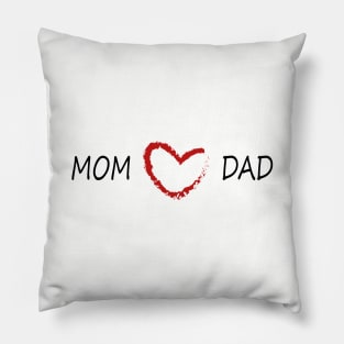 MOM love DAD Pillow