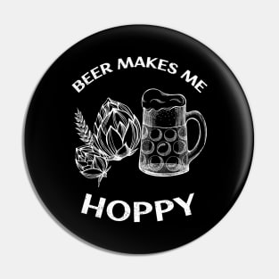 Beer Makes Me Hoppy Pin