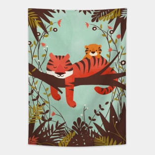 Sleeping tiger Tapestry