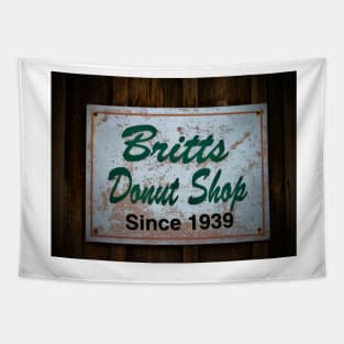 Britt's Donut Shop Sign 1 Tapestry