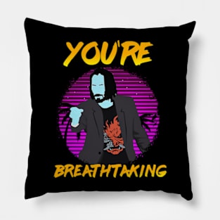 You Are Breathtaking Vintage Pillow