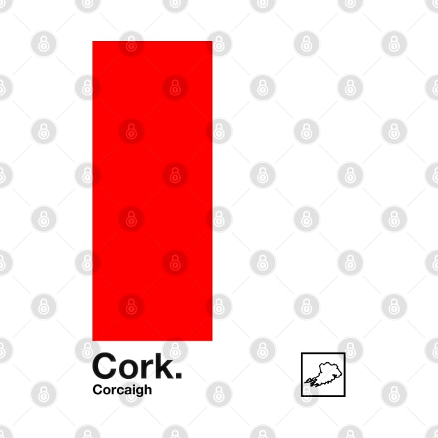 County Cork / Original Retro Style Minimalist Poster Design by feck!