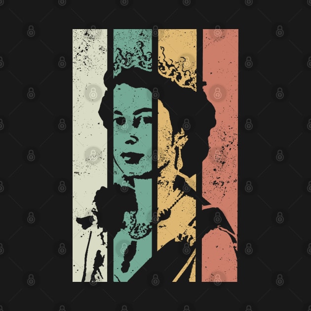 Queen Elizabeth - retro colors by valentinahramov