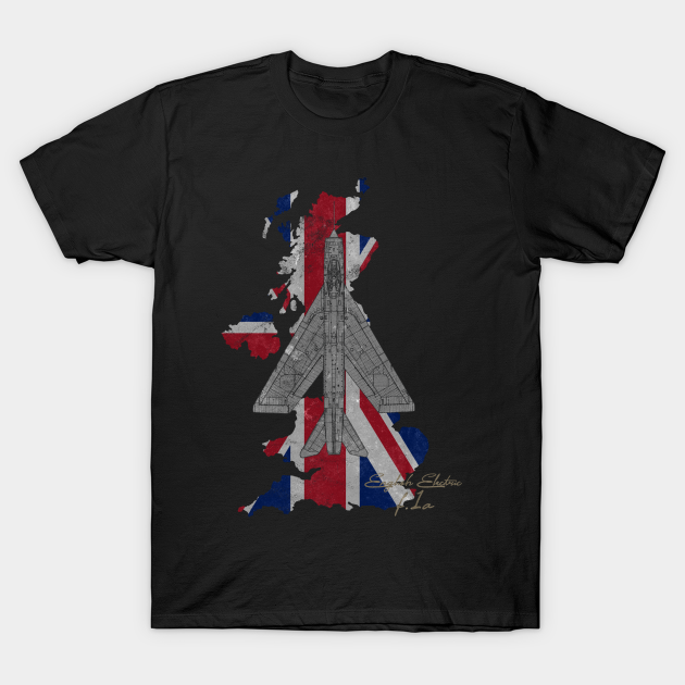 English Electric Lightning F.1 Jet Fighter Vintage Union Jack UK Flag Design Royal Air - T-Shirt | TeePublic