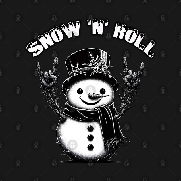 Cute Metalhead Snowman by MetalByte